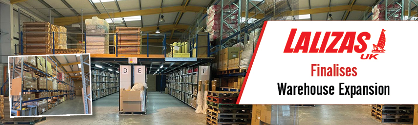 We are really happy to announce that LALIZAS UK has just completed new UK warehouse!